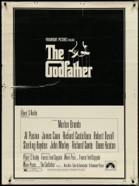 4k0094 GODFATHER 30x40 1972 Francis Ford Coppola crime classic, art by S. Neil Fujita, ultra-rare!