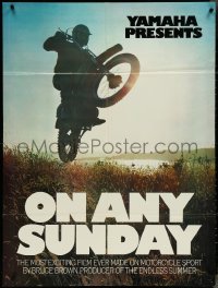4k0097 ON ANY SUNDAY 30x40 1971 Steve McQueen, cool jumping motorcycle image!, different image!