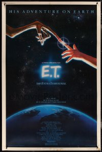 4k0008 E.T. THE EXTRA TERRESTRIAL 40x60 1982 Steven Spielberg classic, iconic John Alvin art, rare!