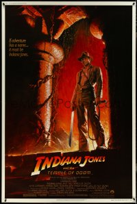 4k0013 INDIANA JONES & THE TEMPLE OF DOOM 40x60 1984 Harrison Ford, Kate Capshaw!