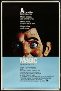 4k0015 MAGIC 40x60 1978 Attenborough, ventriloquist Anthony Hopkins, creepy dummy image, ultra rare!