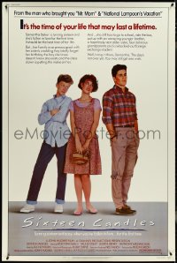 4k0017 SIXTEEN CANDLES 40x60 1984 Molly Ringwald, Anthony Michael Hall, directed by John Hughes!