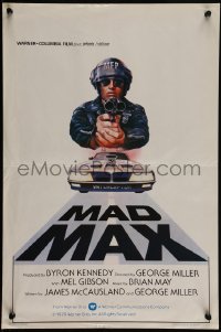 4k0214 MAD MAX Belgian 1982 art of wasteland cop Mel Gibson, George Miller Australian action classic