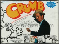 4k0083 CRUMB British quad 1995 underground comic book artist and writer, Robert Crumb!