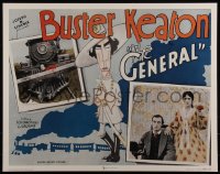 4k0206 GENERAL 22x28 commercial poster 1998 Buster Keaton, great image of the original half-sheet!