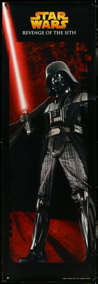 4k0059 REVENGE OF THE SITH 21x62 French commercial poster 2005 Star Wars Episode III, Darth Vader!