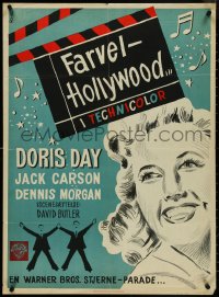 4k0365 IT'S A GREAT FEELING Danish 1950 Doris Day, Dennis Morgan & Jack Carson, ultra rare!