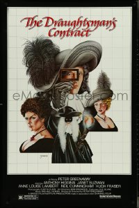 4k0767 DRAUGHTSMAN'S CONTRACT 1sh 1983 Peter Greenaway, cool Sparacio art of Higgins & top cast!