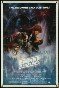 4k0772 EMPIRE STRIKES BACK studio style 1sh 1980 classic Gone With The Wind style art by Kastel!