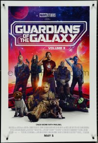 4k0796 GUARDIANS OF THE GALAXY VOL. 3 advance DS 1sh 2023 great image of cast on space ship!