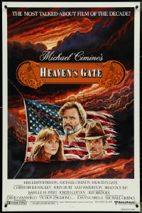 4k0805 HEAVEN'S GATE int'l 1sh 1981 Michael Cimino directed, Kris Kristofferson & cast by Bob Larkin!