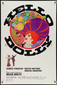 4k0807 HELLO DOLLY 1sh 1969 Barbra Streisand & Walter Matthau by Richard Amsel, Roadshow!