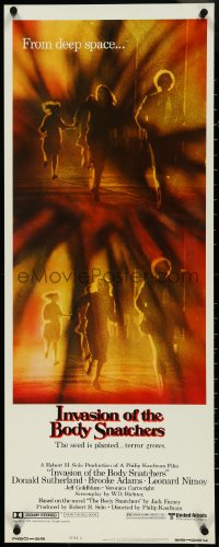 4k0264 INVASION OF THE BODY SNATCHERS style A insert 1978 Kaufman classic remake of sci-fi thriller!