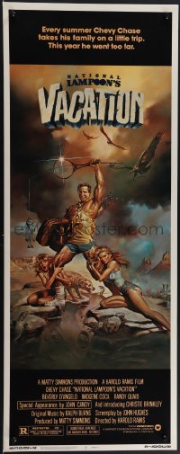 4k0272 NATIONAL LAMPOON'S VACATION insert 1983 Chevy Chase, Brinkley & D'Angelo by Vallejo, rare!