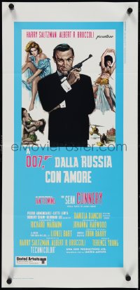 4k0298 FROM RUSSIA WITH LOVE Italian locandina R1970s Sean Connery is Ian Fleming's James Bond!