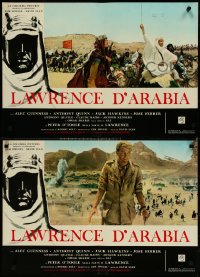 4k0185 LAWRENCE OF ARABIA set of 8 Italian 18x26 pbustas 1963 David Lean, Peter O'Toole & cast!
