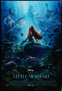 4k0837 LITTLE MERMAID advance DS 1sh 2023 Walt Disney live-action CGI, underwater fantasy image!
