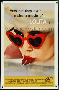 4k0685 LOLITA S2 poster 2002 Stanley Kubrick, art of Sue Lyon with heart sunglasses & lollipop!
