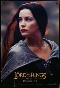 4k0849 LORD OF THE RINGS: THE RETURN OF THE KING teaser DS 1sh 2003 sexy Liv Tyler as Arwen!