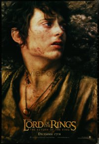 4k0848 LORD OF THE RINGS: THE RETURN OF THE KING teaser DS 1sh 2003 Elijah Wood as tortured Frodo!