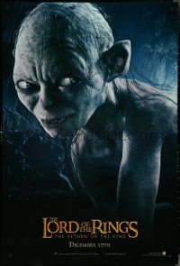 4k0846 LORD OF THE RINGS: THE RETURN OF THE KING teaser DS 1sh 2003 CGI Andy Serkis as Gollum!