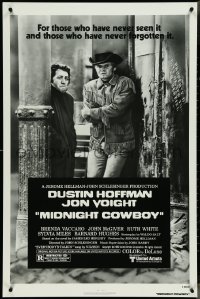 4k0866 MIDNIGHT COWBOY 1sh R1980 Dustin Hoffman, Jon Voight, John Schlesinger classic!
