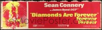 4k0052 DIAMONDS ARE FOREVER paper banner 1971 McGinnis art of Connery as James Bond 007, very rare!