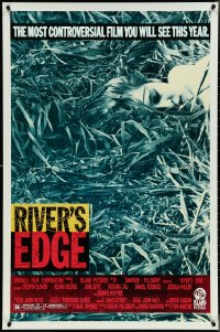 4k0910 RIVER'S EDGE 1sh 1986 Keanu Reeves, Glover, most controversial film you will see this year!