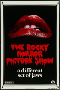 4k0913 ROCKY HORROR PICTURE SHOW style A 1sh R1980s classic lips, a different set of jaws!