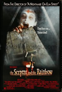 4k0924 SERPENT & THE RAINBOW 1sh 1988 directed by Wes Craven, don't bury me, I'm not dead!