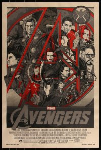4k0447 AVENGERS #181/350 24x36 art print 2012 Mondo, Stout, Marvel's Avengers Series, variant ed.!