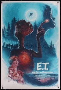 4k0456 E.T. THE EXTRA TERRESTRIAL #58/225 24x36 art print 2020 great art by Barret Chapman!