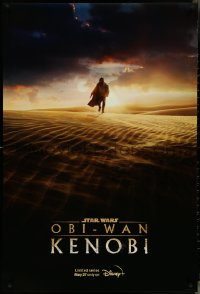 4k0322 OBI-WAN KENOBI tv poster 2022 Star Wars, Disney+, Ewan McGregor walking across dunes!