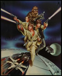 4k0553 STAR WARS 19x23 special poster 1978 Goldammer art, Procter & Gamble tie-in, trench and cast!