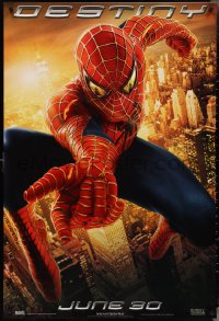 4k0943 SPIDER-MAN 2 teaser 1sh 2004 great image of Tobey Maguire in the title role, Destiny!