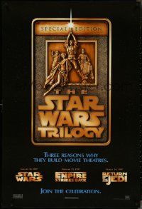 4k0949 STAR WARS TRILOGY style F 1sh 1997 George Lucas, Empire Strikes Back, Return of the Jedi!