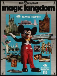 4k0063 WALT DISNEY WORLD 30x40 travel poster 1983 great images from the theme park, Fly Eastern!