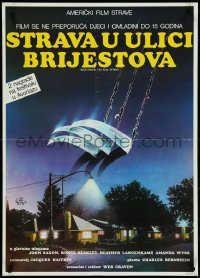 4k0229 NIGHTMARE ON ELM STREET Yugoslavian 20x28 1984 Wes Craven, best completely different art!