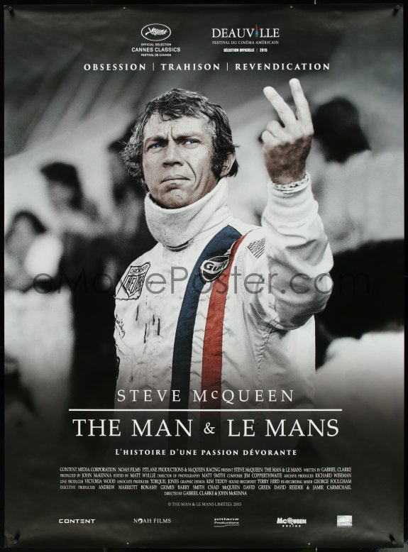 eMoviePoster.com: 4k0029 STEVE MCQUEEN THE MAN & LE MANS French 1p 2015 ...