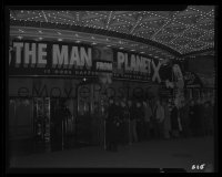 4m0477 MAN FROM PLANET X camera original 4x5 negative 1951 crowded theater front at premiere!