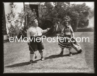 4m0511 OUR GANG studio 8x10 negative 1928 Allen Farina Hoskins is Joe Cobb's caddy on the golf course!