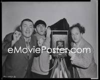 4m0436 RHYTHM & WEEP 8x10 studio negative 1946 3 Stooges Moe, Larry & Curly with camera!