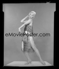4m0521 ROARING 20'S 3 studio 4x5 negatives 1960 great portraits of sexy Dorothy Provine on stage!