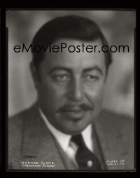 4m0446 WARNER OLAND camera original 8x10 negative 1929 head & shoulders portrait in suit & tie!