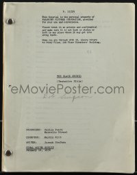 4m0027 BLACK ORCHID revised final draft script January 10, 1958, screenplay by Joseph Stefano!