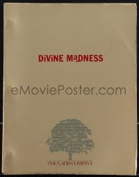 4m0038 DIVINE MADNESS rough draft script Dec 26, 1979 screenplay by Bette Midler, Blatt & Vilanch!