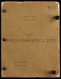 4m0040 DRESSED TO KILL first revised draft script 1946 screenplay by Leonard Lee, Prelude to Murder!