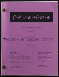 4m0128 FRIENDS TV table draft script August 13, 2002, The One Where No One Proposes!