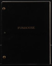 4m0048 FUNHOUSE script 1981 screenplay by Lawrence J. Block, Tobe Hooper carnival horror!