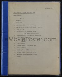 4m0050 GILDA LIVE revised draft script August 9, 1980, screenplay by Lorne Michaels & more!